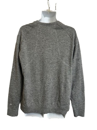 Lululemon Men's XL Engineered Warmth Long Sleeve Crew Wool Blend Pullover - Picture 2 of 6