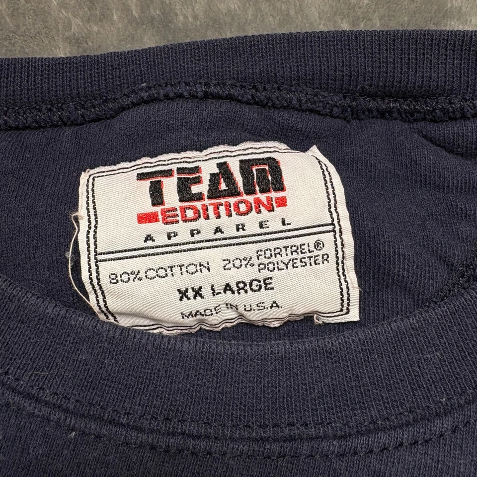 Sudadera Irlandesa Luchadora Notre Dame De Colección Para Hombres 2XL Azul Fútbol Algodón Años 90 Foto 3 de 4