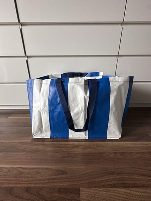 IKEA Tasche 71l SÄCKKÄRRA blau / weiß NEU