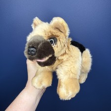 Keel Cuddle Puppies Alsatian German Shepherd Dog Textured Soft Plush Toy 10”