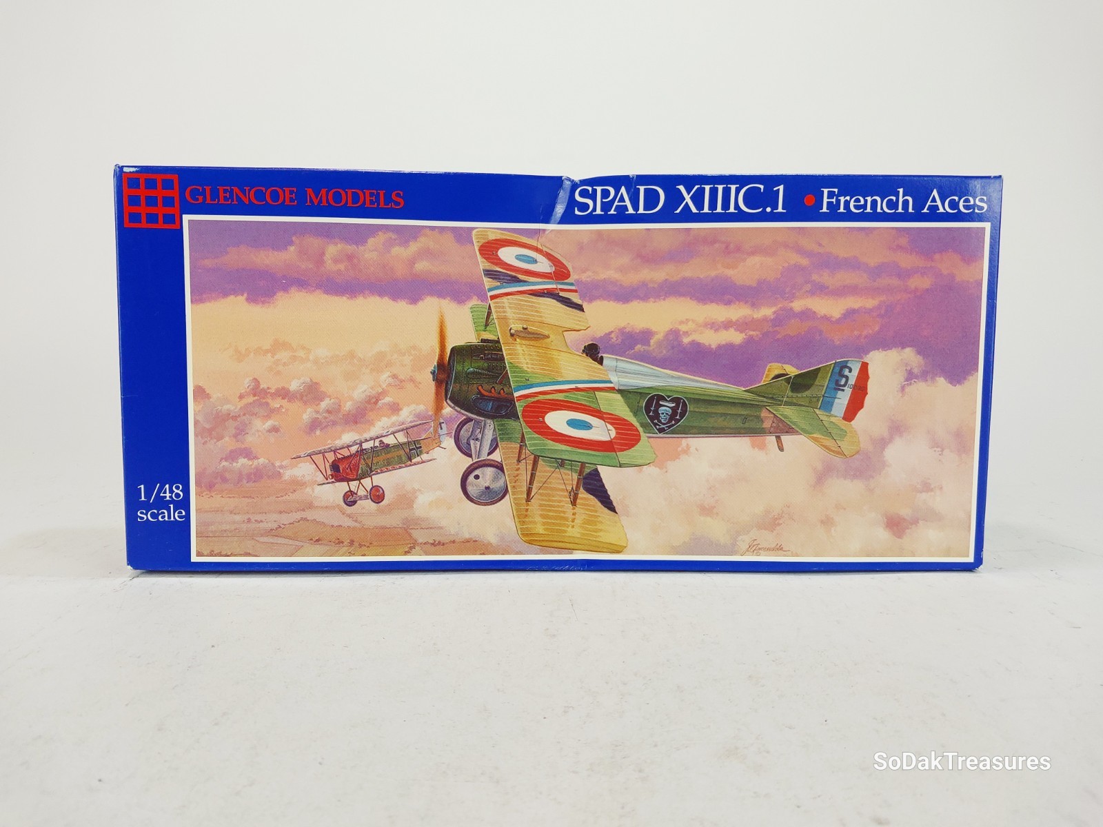 Kit Maquette Glencoe Models - Spirit Of St. Louis - Échelle 1/48 - Boîte 33x15cm - USA 1988 - Occasion Complet
