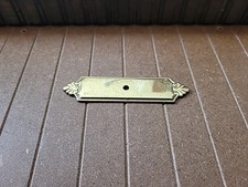 Belwith KeelerHickory Polished Brass A18 Solid Brass Cabinet Knob Pull Backplate