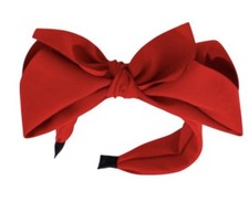 NWOT Red Bow Headband Oversized Large Statement Hair Bow Coquette Preppy Style