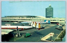 Vintage NEW YORK Postcard NEW YORK International Airport 1950s