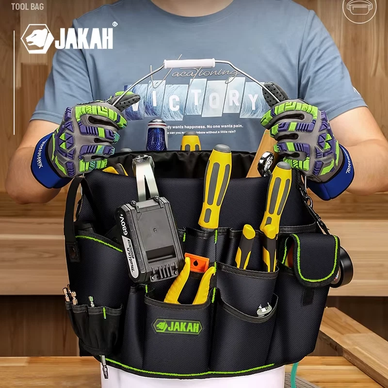 Organizador de herramientas con cubo de bolsillo para fácil acceso a herramientas construcción resistente al agua F Foto 3 de 4