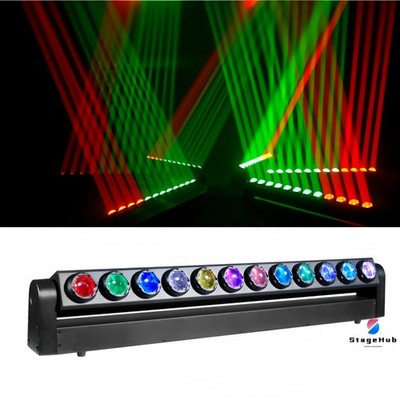 Led Matrix beam Light Bar DMX 12pc RGBW Pixel Strobe Effect DJ Disco Wall Washer