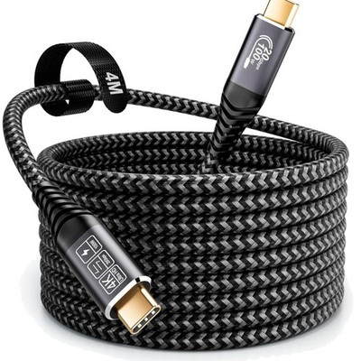 USB C Kabel 4M USB 3.2 Gen2 20Gbps Datenübertragung Schnellladen 100W Videokabel
