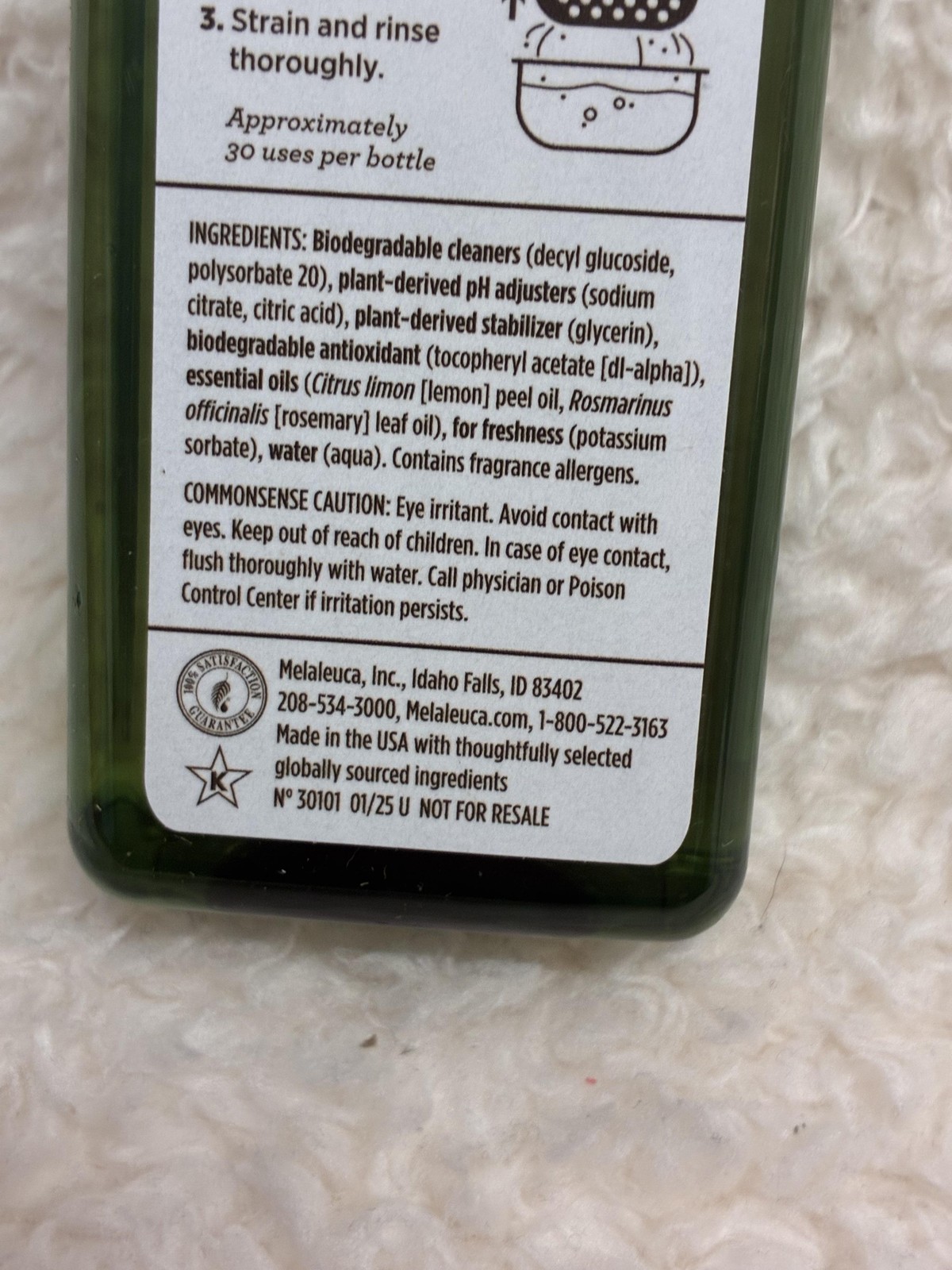 Ecosense Harvest Pure Fruit & Vegetable Wash 8 fl oz 99% Biodegradable Formula