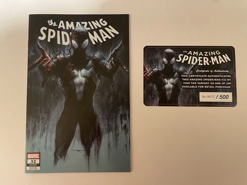 AMAZING SPIDER-MAN #32 IVAN TAO EXCLUSIVE DRIP VARIANT LIMITED TO 500 W/ COA