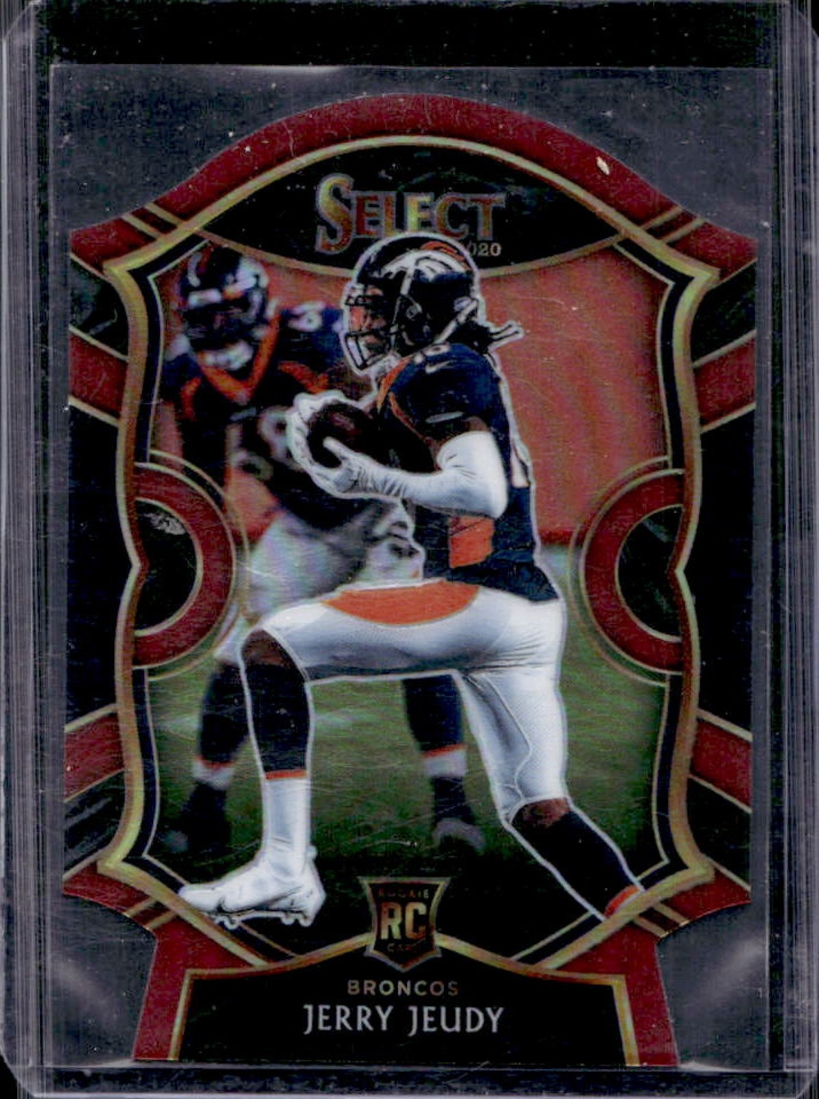 2020 Panini Select Jerry Jeudy RC Maroon Prizm Die Cut Concourse #56 Broncos