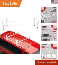 47-77 Adjustable Van Roof Ladder Rack For Vans With Rain Gutters 47-77 Adjustable Van Roof Ladder Rack For Vans With Rain Gutters