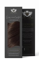 Foxy Locks Wrap Around Clip In Ponytail - 100% Human Hair -  CHOCOLATE 12 INCHES