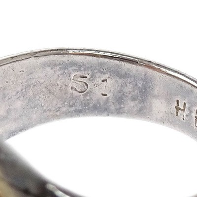Hermes Horse Shoe Ring SV925 18KYG #51 #49 177654 | eBay