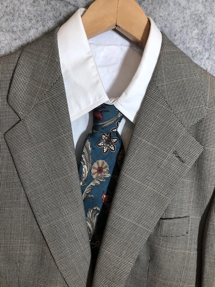 Polo Ralph Lauren Blazer 39R Negro Glen Abrigo Deportivo de Lana a Cuadros Chaqueta Clásica Foto 2 de 4