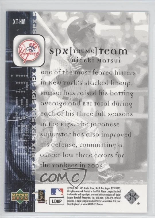 2006 SPx SPXtreme Team Hideki Matsui #XT-HM - Image 2 of 2