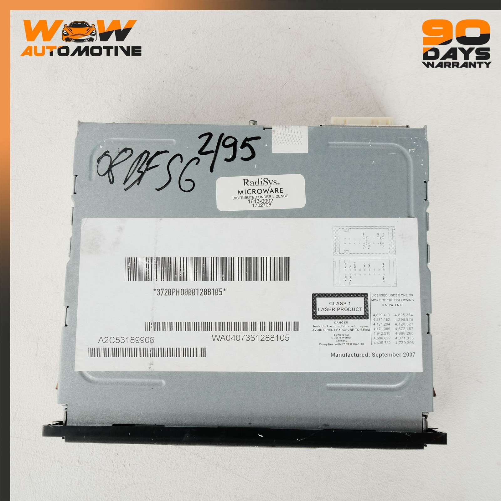 04-13 BENTLEY CONTINENTAL FLYING SPUR GTC NAVIGATION CD DISC PLAYER GPS OEM