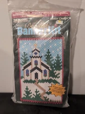 The Beadery Beaded Banner Craft Kit Winter Church Christmas Holiday NEW