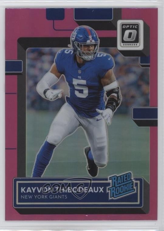 2022 Panini Donruss Optic Rated Rookie Pink Prizm Kayvon Thibodeaux #245 0nr3