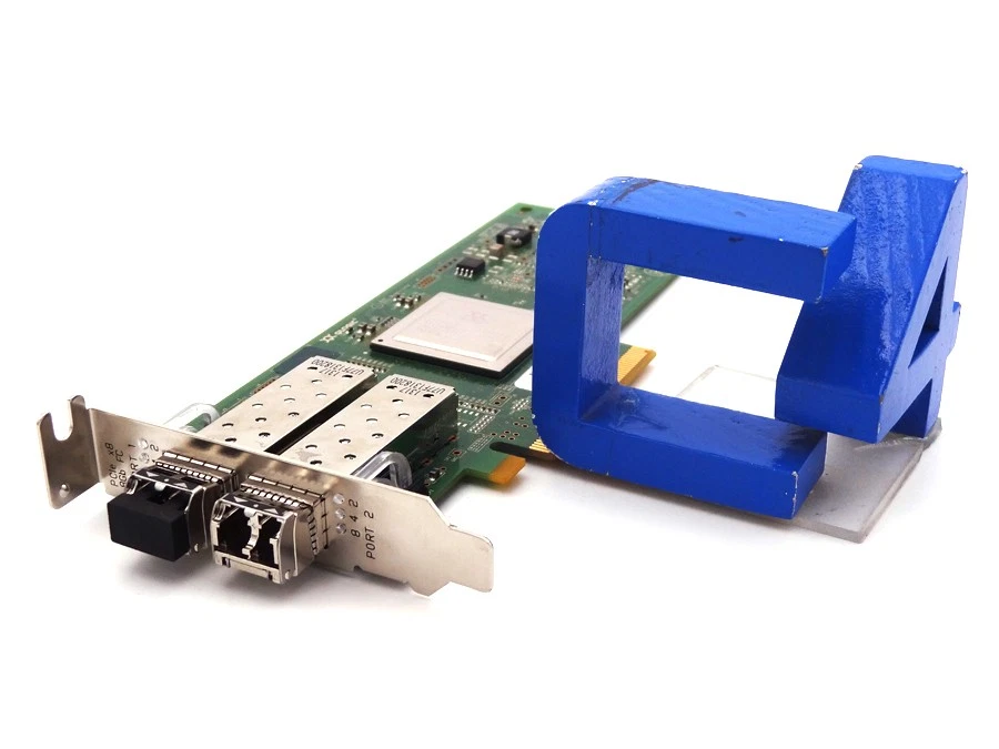 QLOGIC QLE2562 8GB PCI-E DUAL PORT FIBER CARD - 6T94G, MFP5T, RW9KF - Image 3 of 3