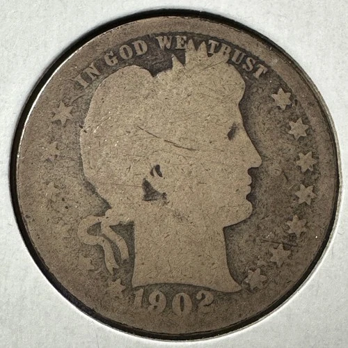 1902 25C Barber Quarter, Contains 0.1808oz of SILVER (87909)