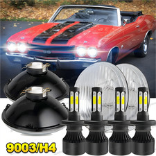 4pcs For 1958-1974 Cadillac Deville 5-34 5.75 Led Headlights High Low Beam Dot 4pcs For 1958-1974 Cadillac Deville 5-34 5.75 Led Headlights High Low Beam Dot