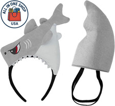 Shark Headband Fin Costume Sea Animals Shark Headwear - 2 Pcs