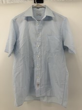 Vintage Christian Dior Chemises Button Up Shirt Light Blue S/M