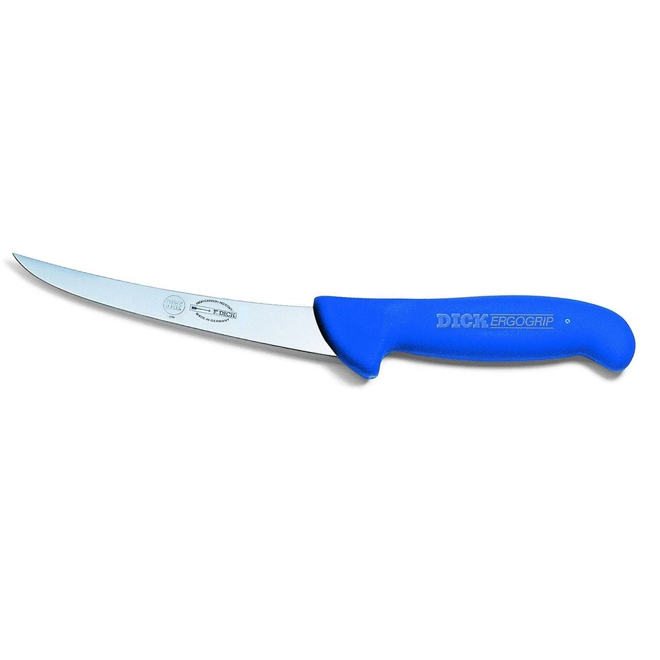 Fr. Dick ErgoGrip Ausbeinmesser 15 cm blau Klinge steif Schlacht-& Metzgermesser