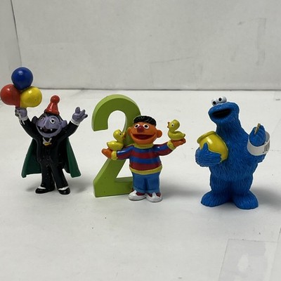 Vintage Sesame Street Muppets Tyco Applause Figures Count Ernie Cookie Monster