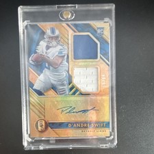 Panini 2020 Gold Standard D'Andre Swift Rookie Dual  Patch Auto /99 Lions