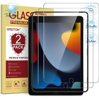 Panzer Schutzglas FüR Ipad 10,2 Zoll 9H HäRte Kratzfest 2 StüCk Mit Werkzeug