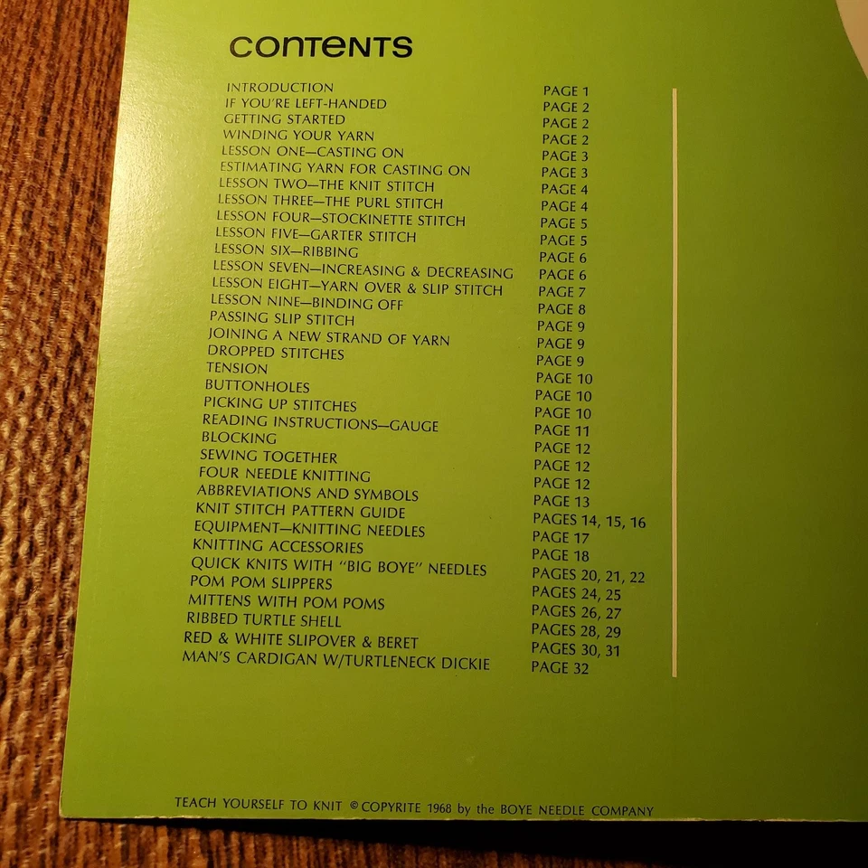 Boye Needle Company Teach Yourself to Knit Embroidery Magazine No. 7670 - Image 3 of 4