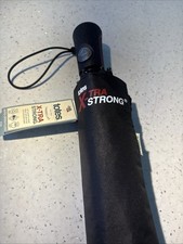 Image of Totes Xtra Strong Automatic Open/Close Umbrella Black New