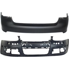 Front Rear Bumper Covers Set For 2005-2010 Volkswagen Jetta