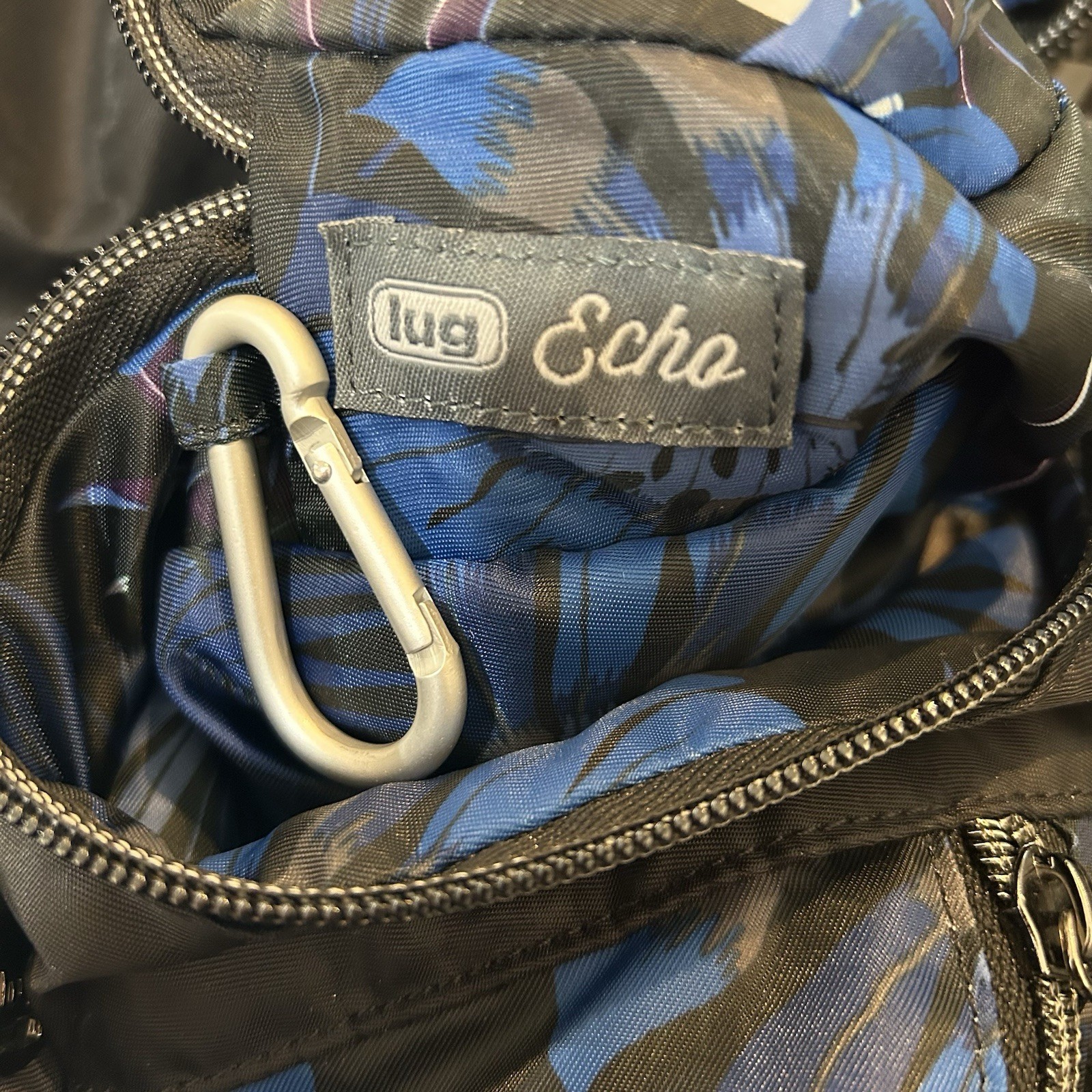 Lug Echo Packable Backpack Botanical Black Floral… - image 12