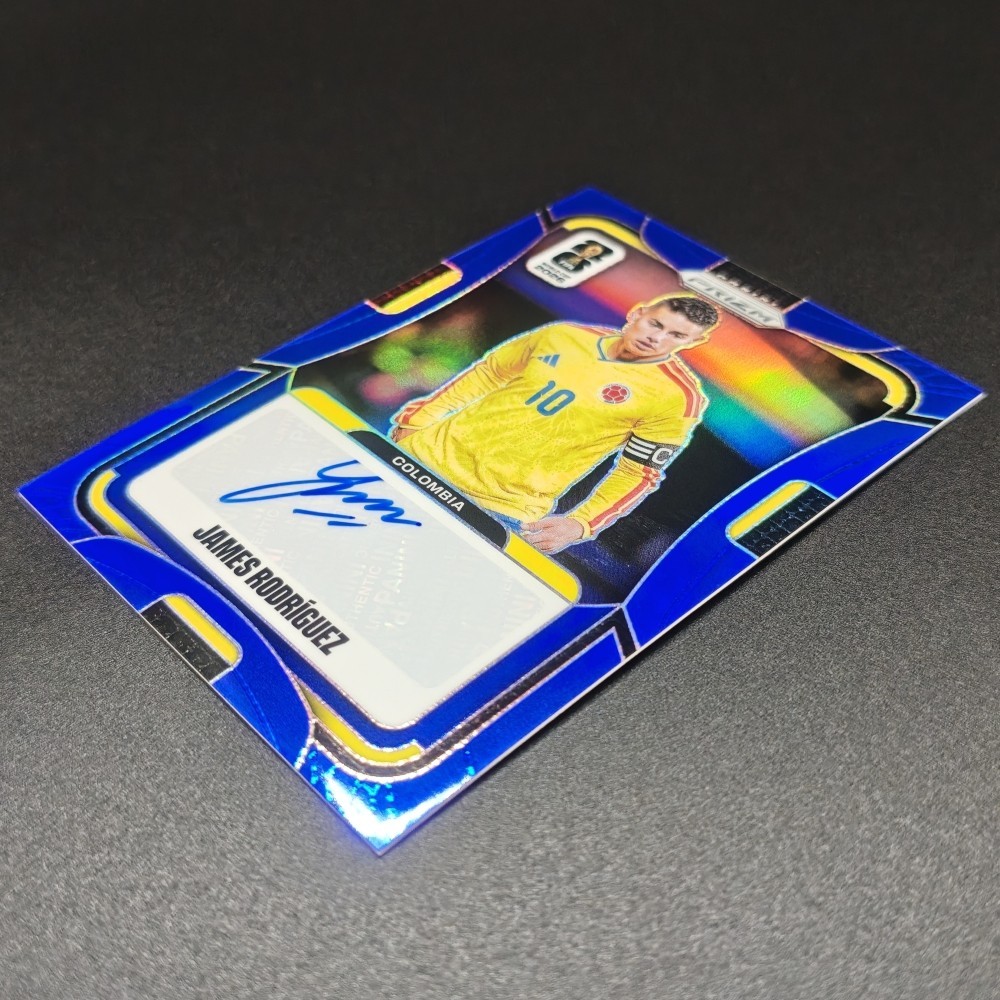 James Rodriguez 2026 Panini Prizm World Cup Auto Signatures Blue /25 Colombia view 14