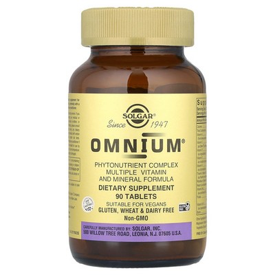 Omnium , Phytonutrient Complex Multiple Vitamin and Mineral Formula, 90 Tablets