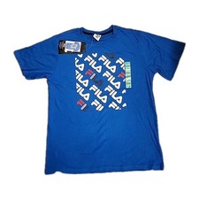 NWT youth XL 18/20 FILA T SHIRT TOP BLUE Boy Girl Unisex
