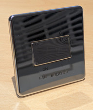 10A Fan Isolator Switch -  Chrome