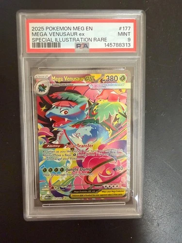 PSA 9 Mega Venusaur ex 177/132 : Mega Evolution Holo