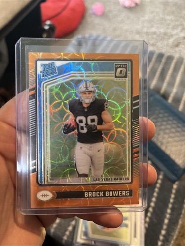 2024 Panini Optic - Rated Rookie Brock Bowers Orange Scope Prizm /79 Raiders RC