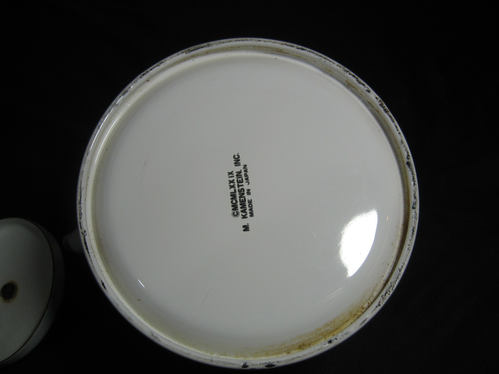 1979 M KAMENSTEIN AFRICAN VIOLET SAINTPAULIA IONATHA ENAMELWARE TEA POT KETTLE