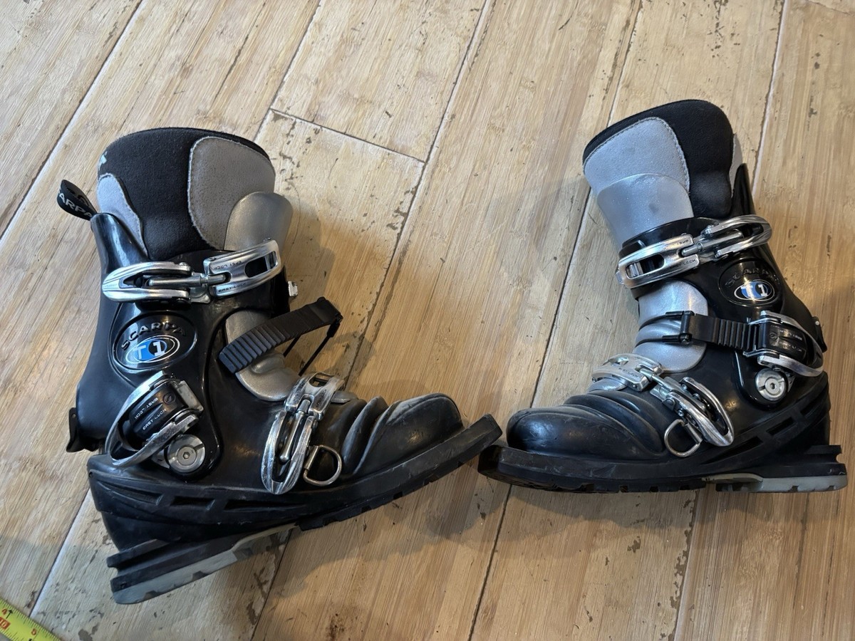 Scarpa T1 Telemark Ski Boots - Black - Mondo 230 | eBay Scarpa T1 Telemark Ski Boots - Black - Mondo 230 | eBay