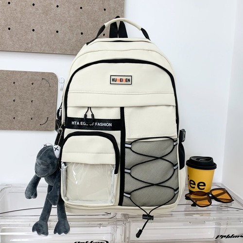 Breathable School Bag Korean Color Book Bag Fashion College Backpack College - Picture 11 of 11