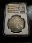 1921 Morgan Silver Dollar NGC Brilliant Uncirculated 100th Anniversary