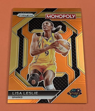2024 Panini Prizm Monopoly WNBA Lisa Leslie WNBA13 #/124 Orange Prizm LA Sparks