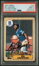 1987 Topps Bo Jackson #170 Future Stars PSA 9 Auto 10