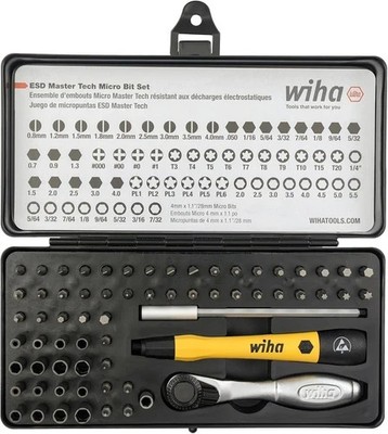 65 Piece System 4 ESD Safe Master Technician Ratchet and MicroBits Set