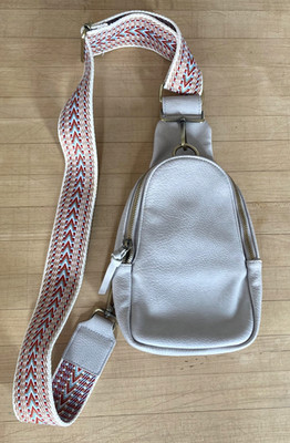 Urban Originals Anthropologie Liberty Sling Bag Purse Taupe Boho EUC