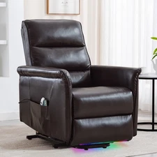 Power Lift Chair Vibration Massage Recliner Electric Sofa Chair w/ USB Charge